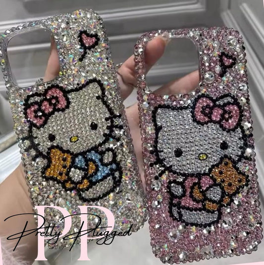 Blinged Kitty Bow Crystal Phone Case